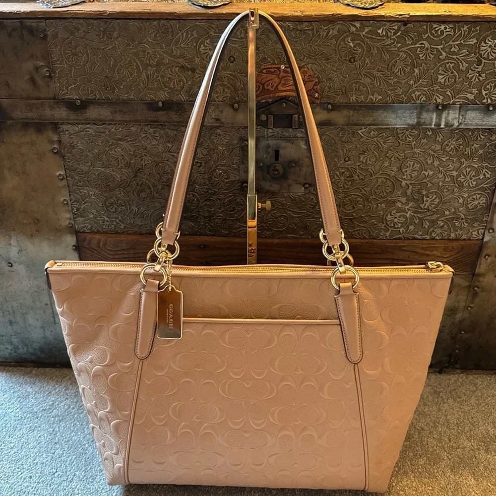 Coach Embossed Tote and Wallet - Picture 2 of 14